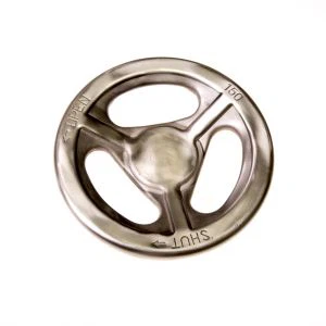 فولاد ضد زنگ handwheel با Passivation درمان دست چرخ شیر لوازم جانبی